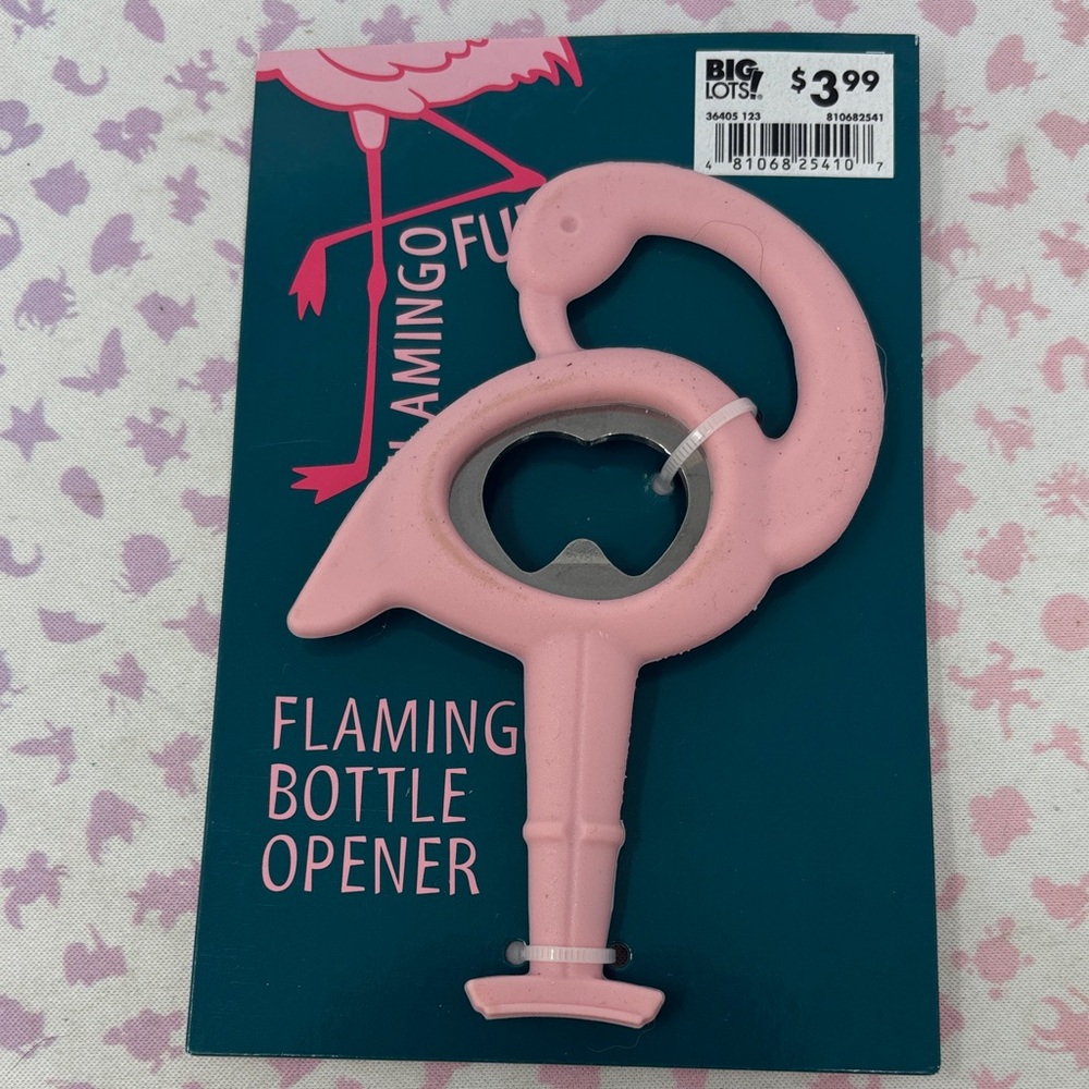 Pink Flamingo Bottle Opener Florida